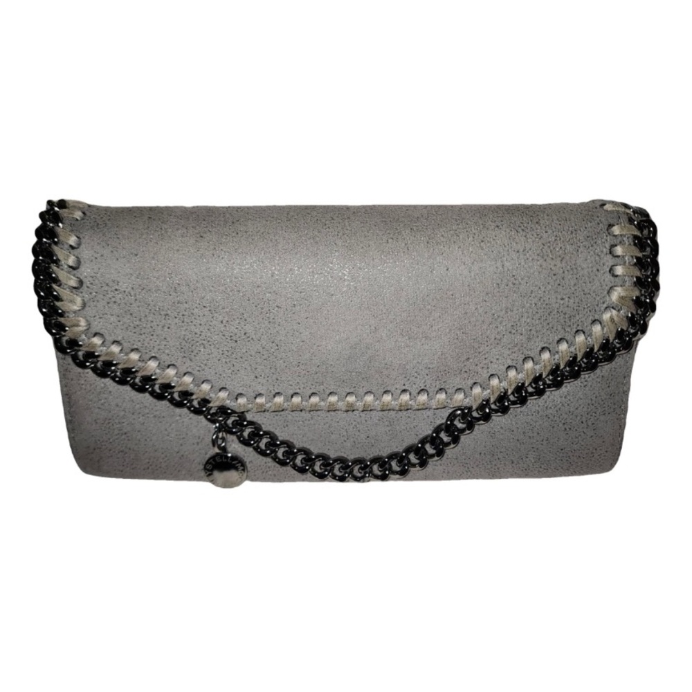 Stella McCartney Grey Silver Chain Wallet